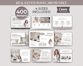Real Estate Postcards Template Bundle EDDM Realtor Postcard Marketing, Just Listed Open House Just Sold Neighbor Realtor Farming Postcard