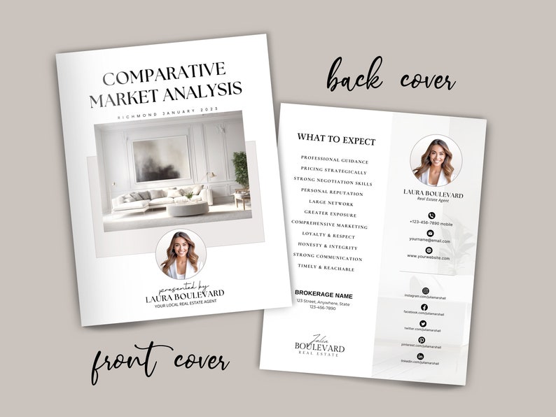 CMA Real Estate CMA Template Home Equity Report CMA Packet Listing