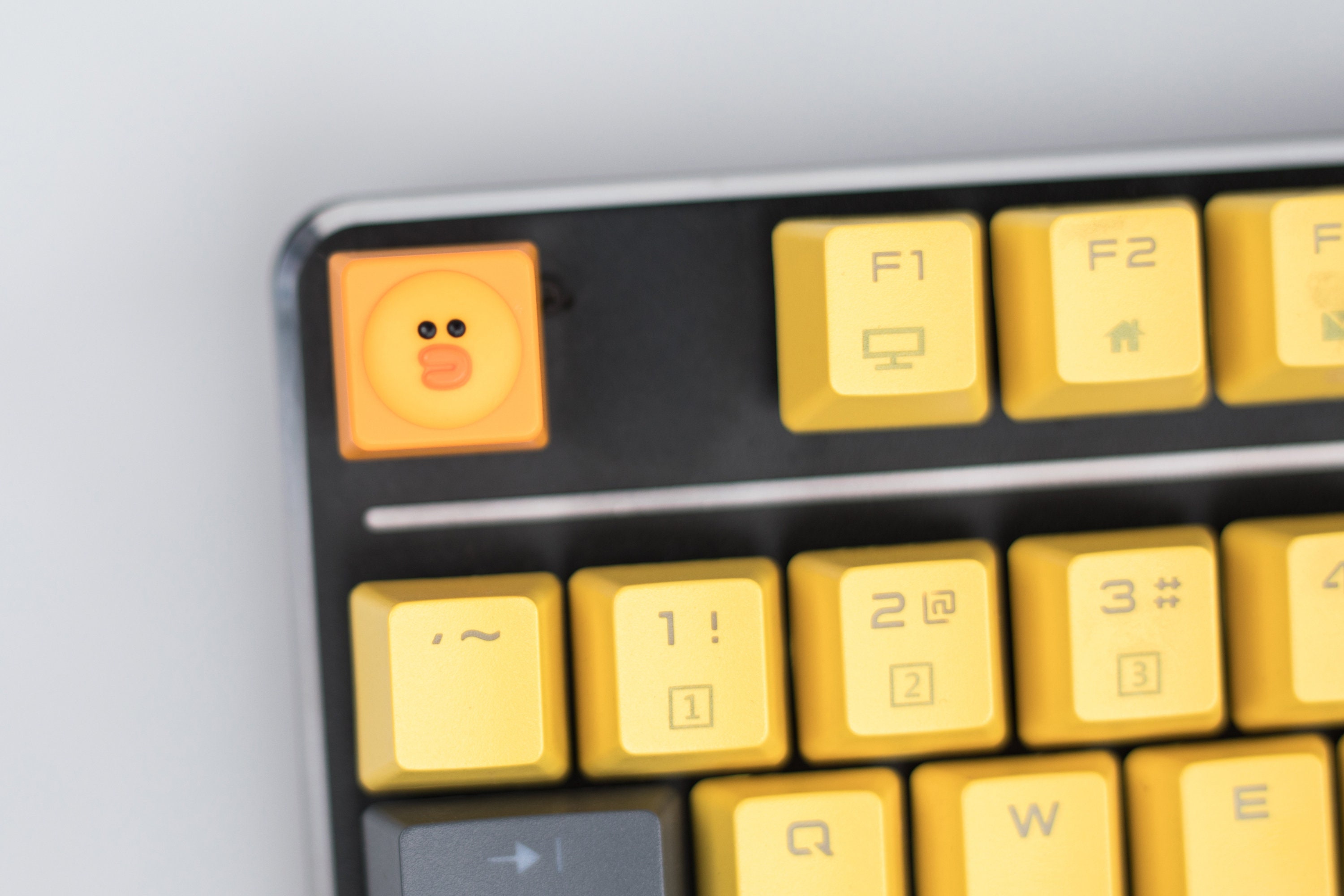 Key Caps Custom Key Caps Yellow Key Caps Sally Chicken Key Etsy