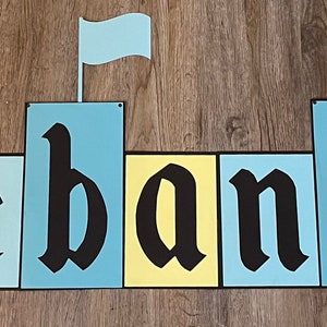 Vintage Disney | Disneyland | Birthday | Party inspired theme hanging backdrop banner