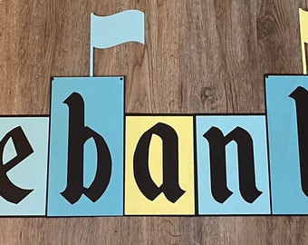 Vintage Disney | Disneyland | Birthday | Party inspired theme hanging backdrop banner