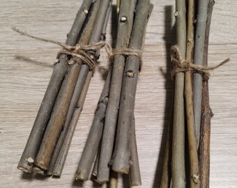 Palos artesanales de madera/ Palos de madera/ Ramitas decorativas