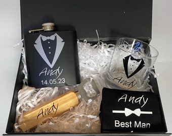 Personalised Groomsman Gift Package | Groom Gift | Best man Gift | Usher Page Boy | Groomsman Gift | Groomsmen Gift Set | Luxury Groom Gift