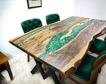 Custom River Epoxy Table,Live Edge Epoxy River Table, Dining Room Wood Table,Coffee Table, Side Table, Study Desk, Office Desk