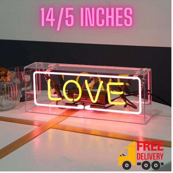 LED Neon Light Neon Sign Panel Lights Colorful Glass Acrylic - Etsy