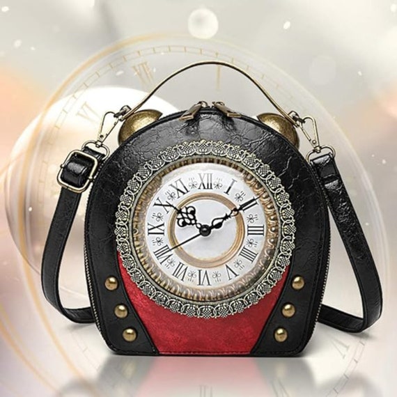 Chic Bag New fashion personality Real clock purse handmade handBag shoulder  bags | eBay