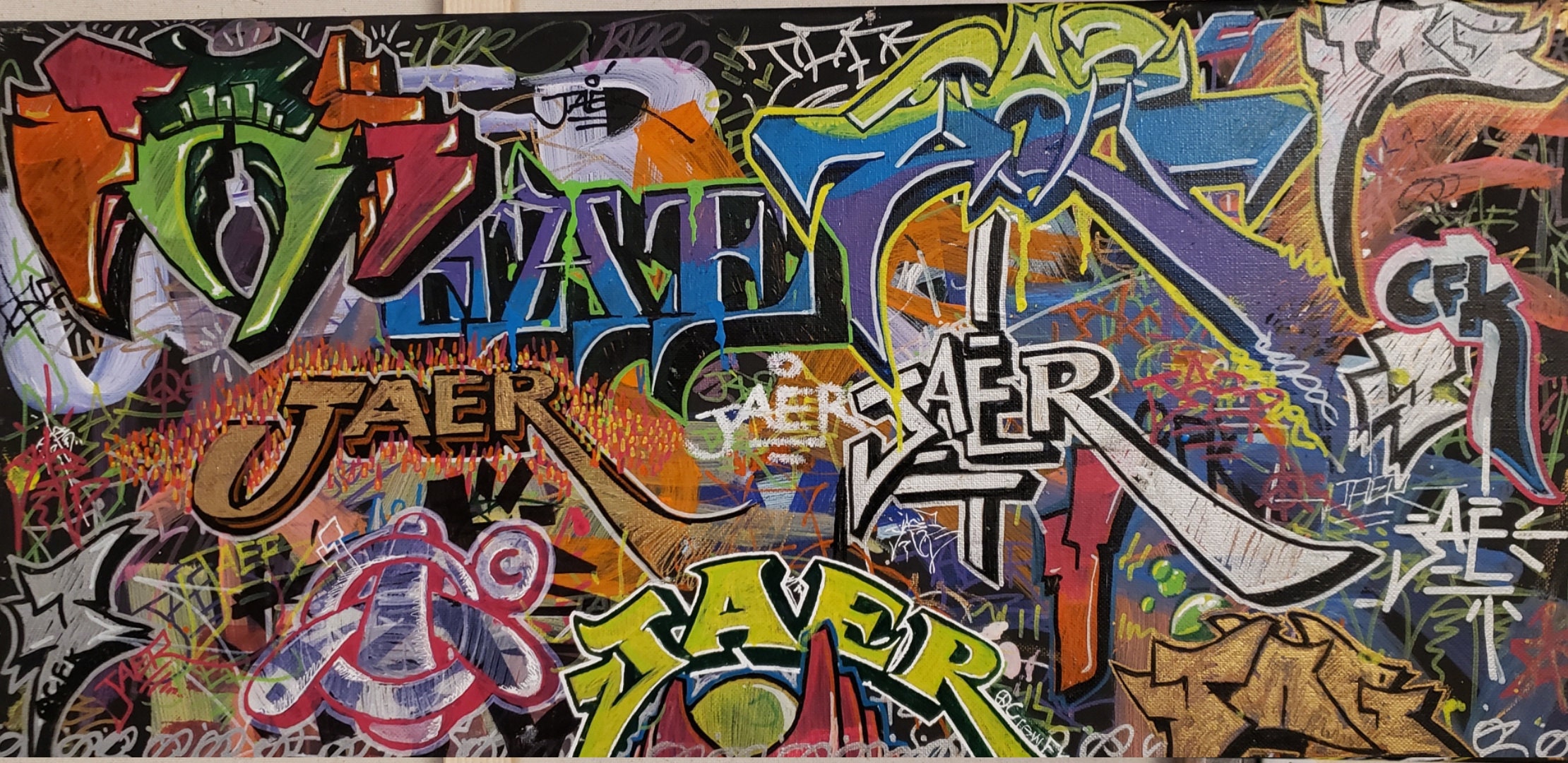 Custom Graffiti Hand Painted Canvas MADETOORDER Etsy