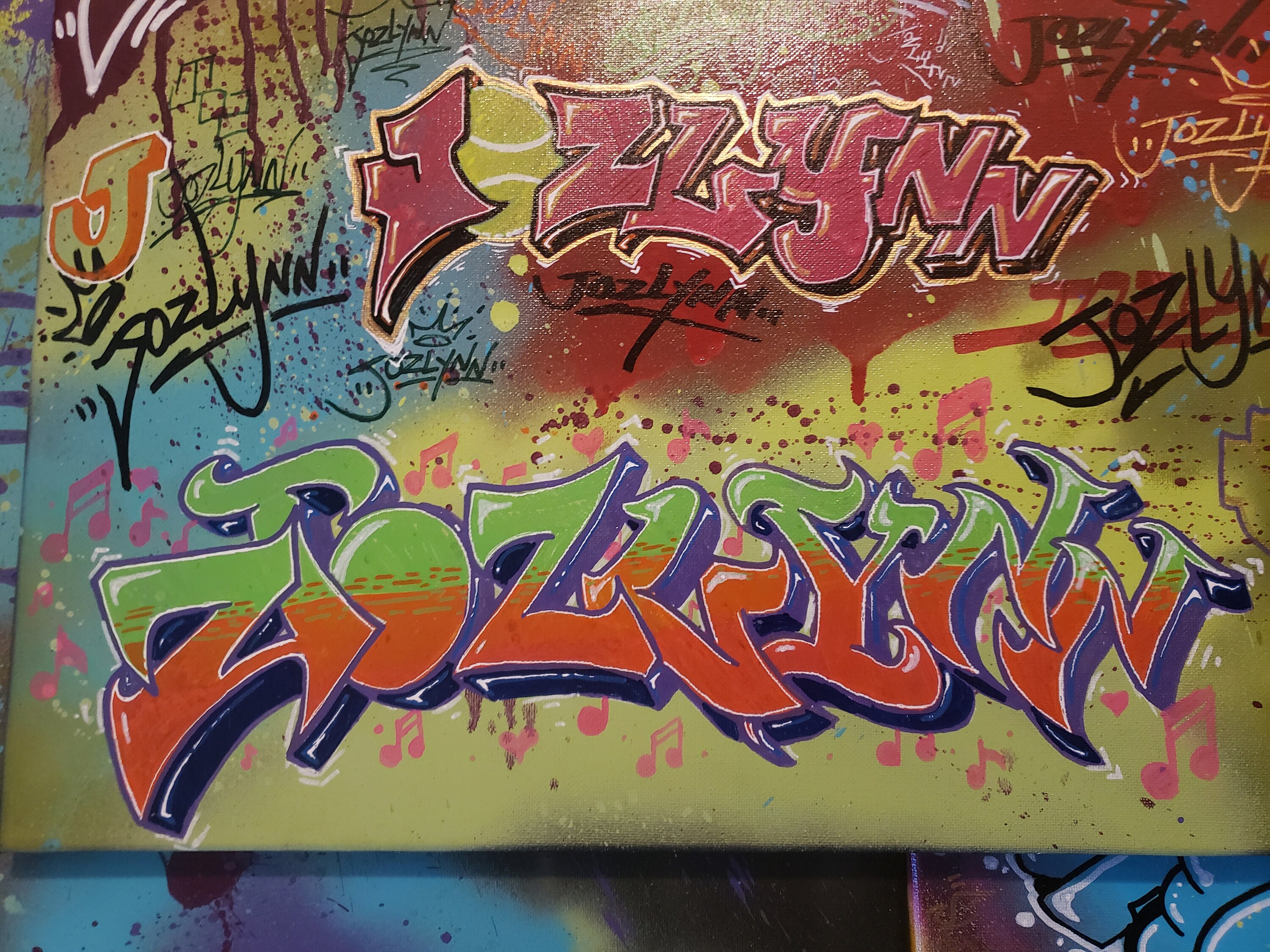 Custom Graffiti Art Canvas Made to Order Fast Turnaround Etsy