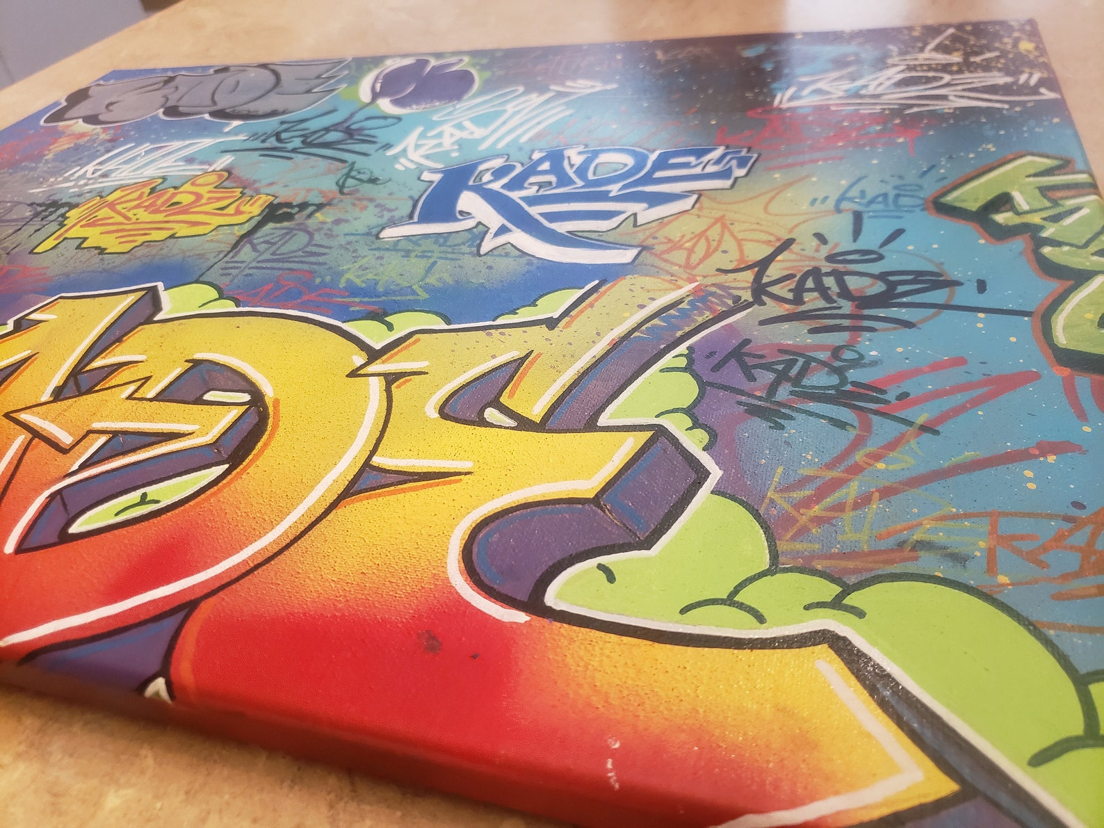 Custom Graffiti Art Canvas Made to Order Fast Turnaround Etsy