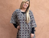 Taj Jali Kaftan hand block printed, natural dye, pure cotton