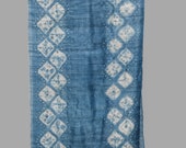 Denim diamonds tassar silk bandhani and shibori scarf