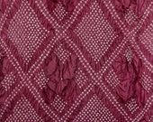 Pink Diamonds fine dusty rose Habotai silk bandhani scarf