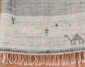 Climate Change Scarf - -Camel, Animals and Well