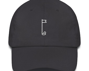 Golf Funny Minimalist Trucker Dad Baseball Hat , Simply Unisex One Size Fit All Embroidered Hat