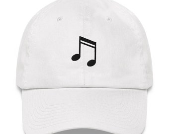 Music Note Minimalist Trucker Dad Baseball Hat , Simply Unisex One Size Fit All Embroidered Hat