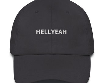 Gorra de béisbol de sarga de algodón bordada "Hell Yeah Dad Hat"