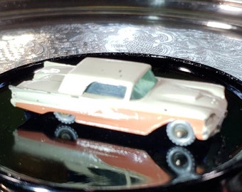 Vintage Matchbox Ford Thunderbird #75: Pink & White Lesney Diecast