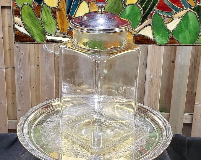 Vintage Large General Store Counter Display Jar Retro Glass Jar With