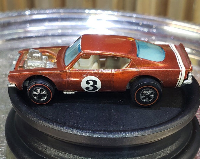 Vintage Mattel Redline Hot Wheels Orange King Kuda Original Redline