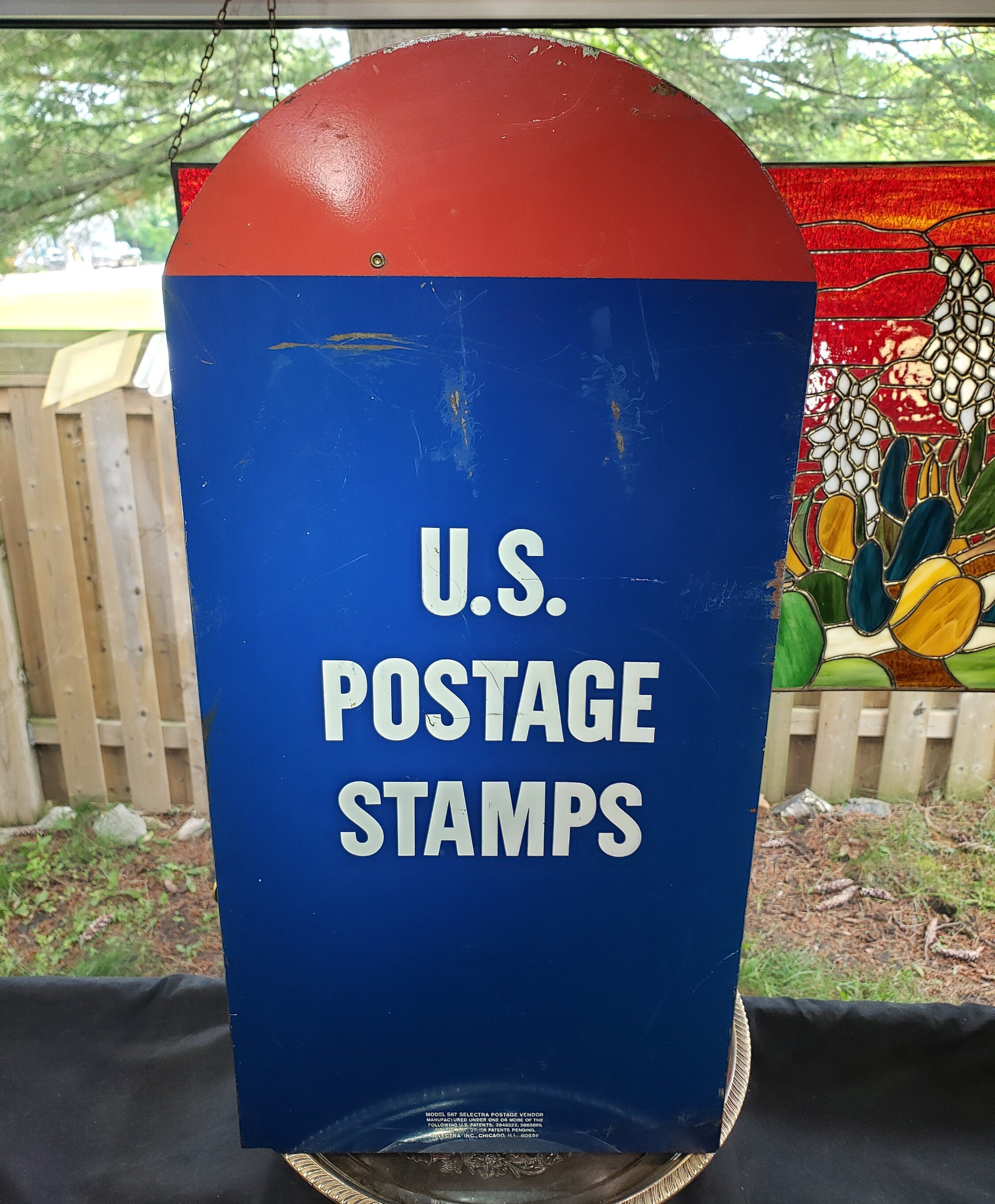 Vintage US Postage Stamp Vending Machine - Model S67 Selectra