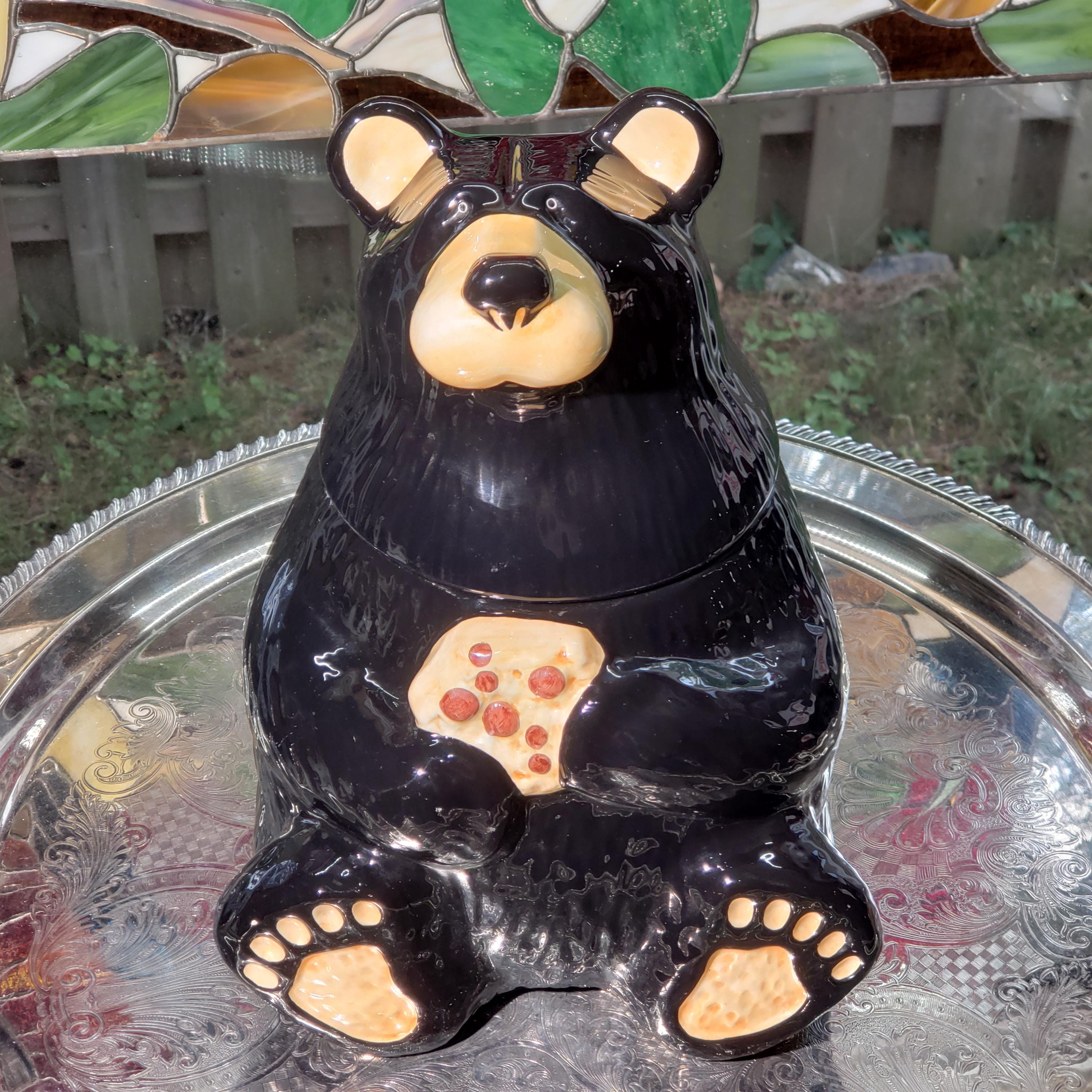 Vintage Black Bear Cookie Jar - Demdaco Big Sky Carvers - Etsy