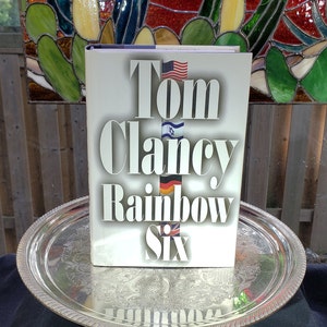 Vintage Tom Clancy Rainbow Six Hardcover First Edition - Copyright 1998, The Hunt For Red October image 1