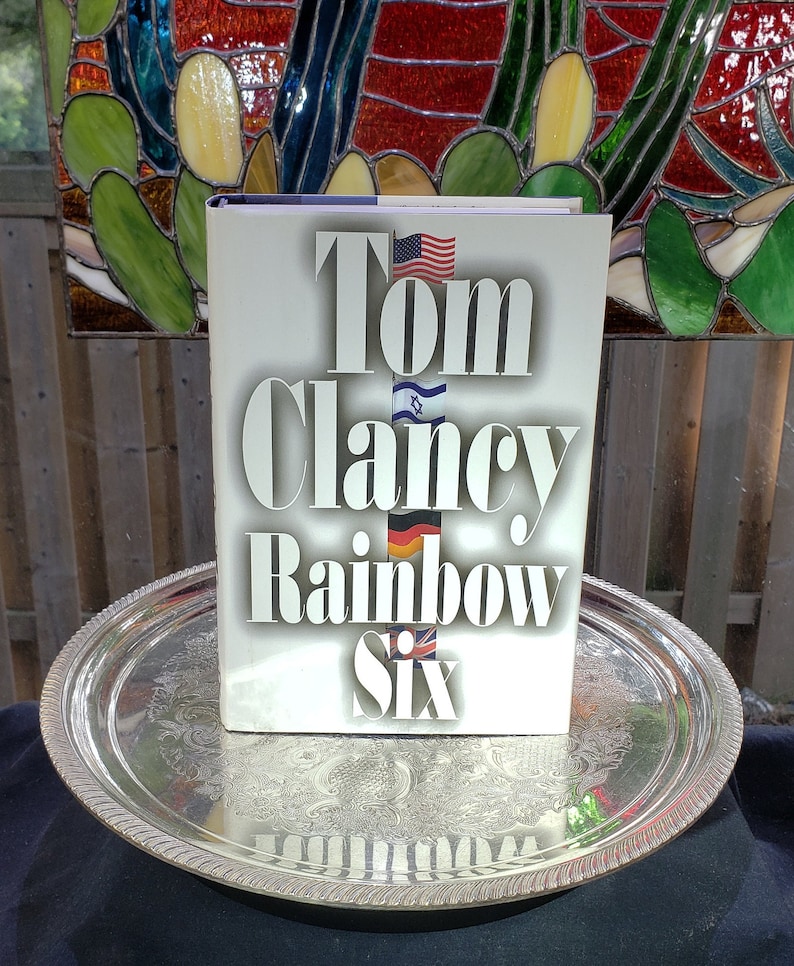 Vintage Tom Clancy Rainbow Six Hardcover First Edition - Copyright 1998, The Hunt For Red October image 1