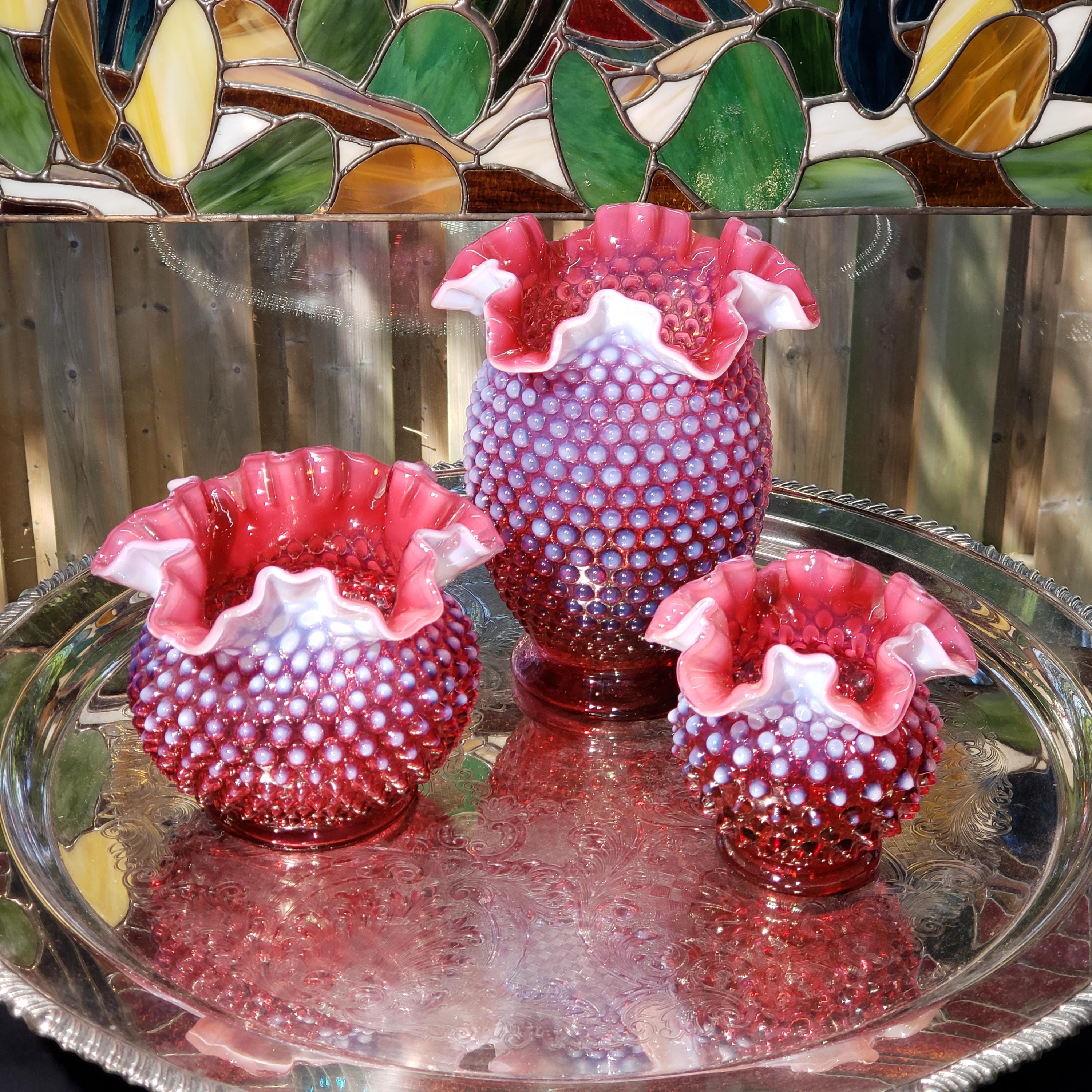 Fenton Hobnail Vase - Etsy Canada