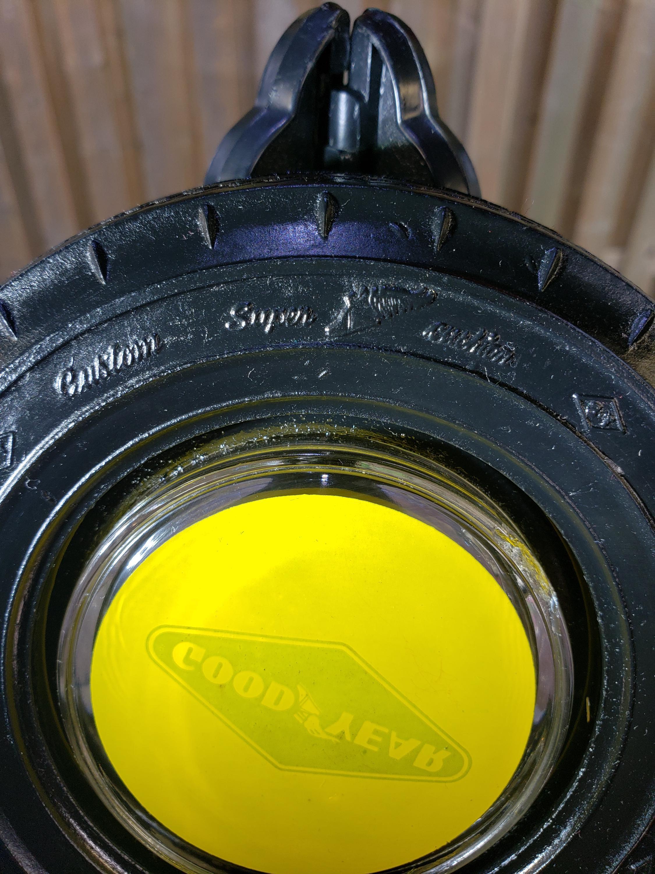 Goodyear Tire Ashtray: 1950s Rubber and Glass Decor - Etsy