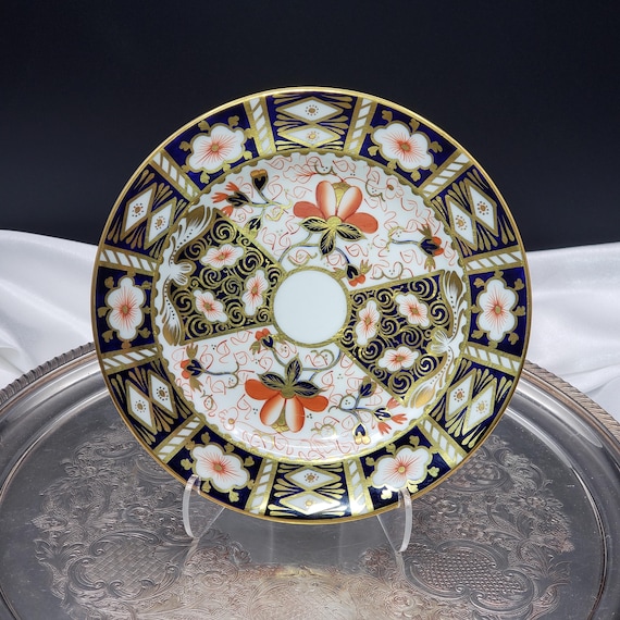 Vintage Royal Crown Derby Imari Plate: Antique China, 1909