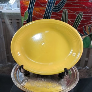 Vintage Fiesta Ware Platter - Yellow - Fiestaware Plate, Vintage Platter, Retro Decor, Kitchen Decor