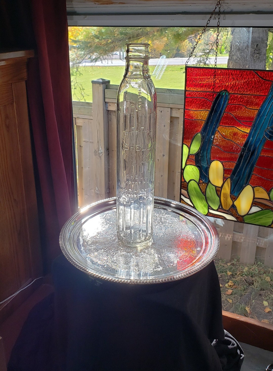 CANADIAN SUPERIOR oil　置物　レア　レトロ Vintage Shell Oil Bottle: 1933 Art Deco Canadian Collectible