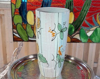 Italian Flower Vase: Mid-Century Pottery (9 Inch)