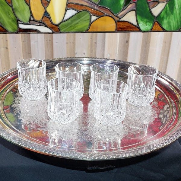 French Cristal d'Arques Shot Glasses (Set of 6, 1.5 oz)