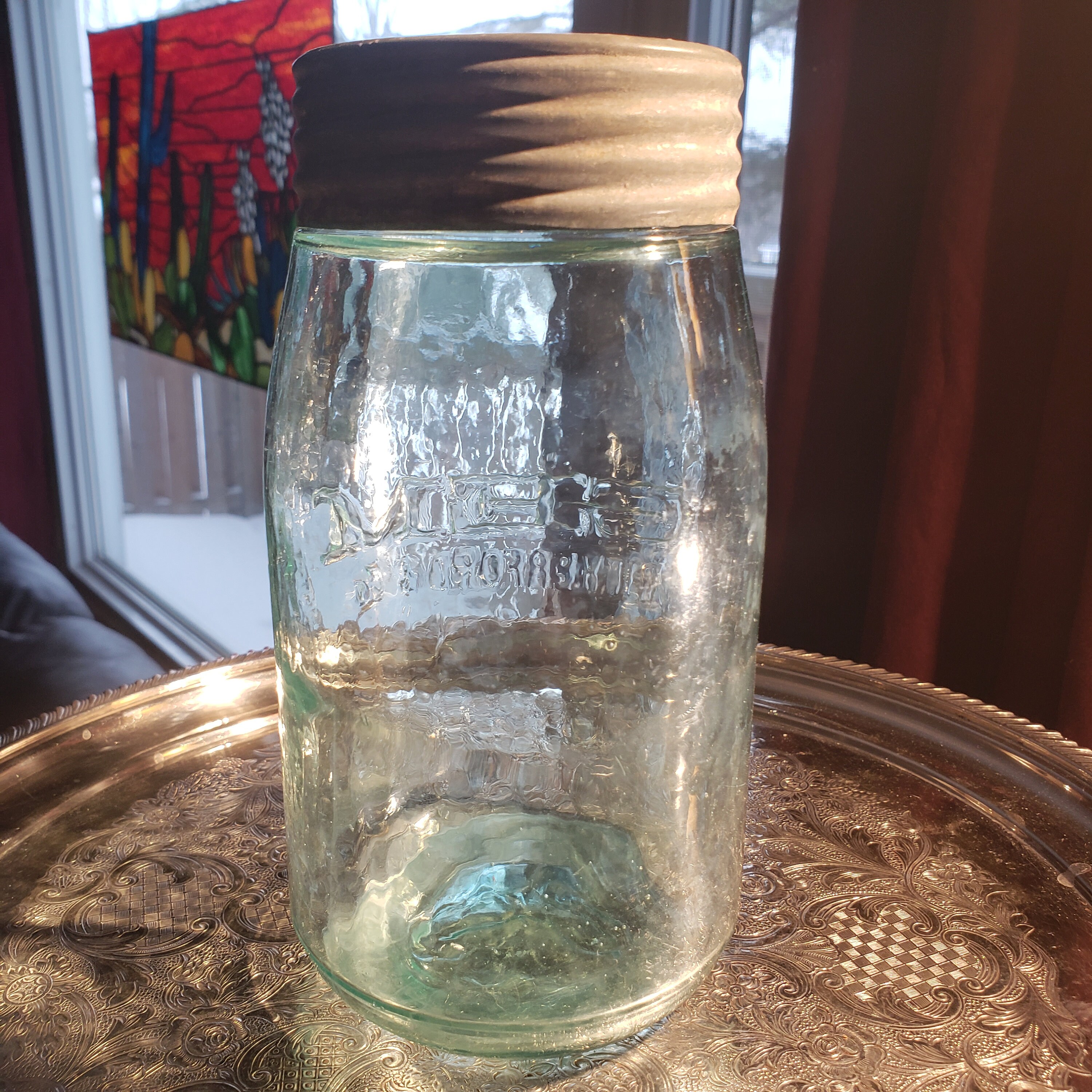 Gem Rutherford & Co Jar Clear Quart Lots of Strong Etsy