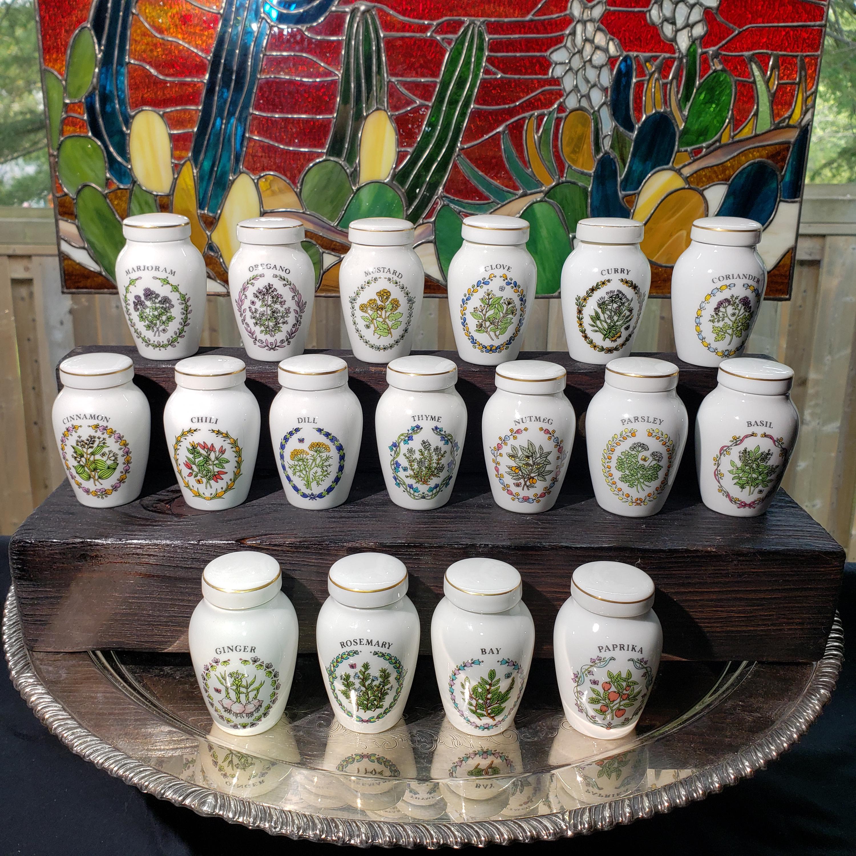 Franklin Mint Spice Jars Set - Etsy