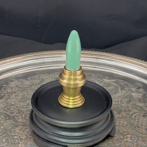 Vintage Art Deco Brass Lipstick Lighter, Green Lighter, Gift For Her, Cigarette Lighter, 1930s Style Lighter, Free Shipping