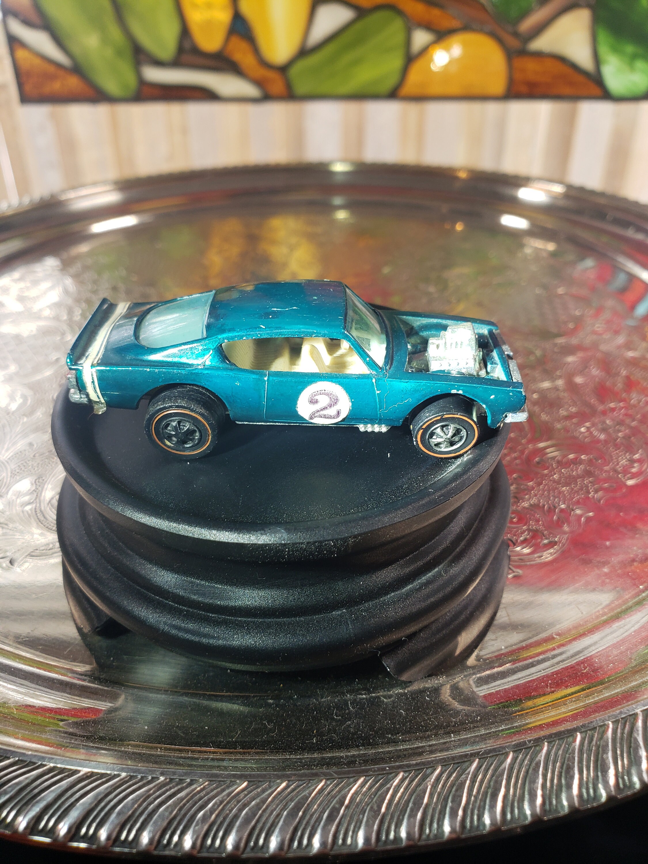 Vintage Mattel Redline Hot Wheels Aqua King Kuda - Original