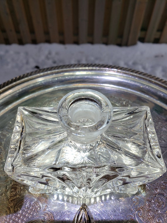 Large Crystal Perfume Bottle: Rectangular Decante… - image 10