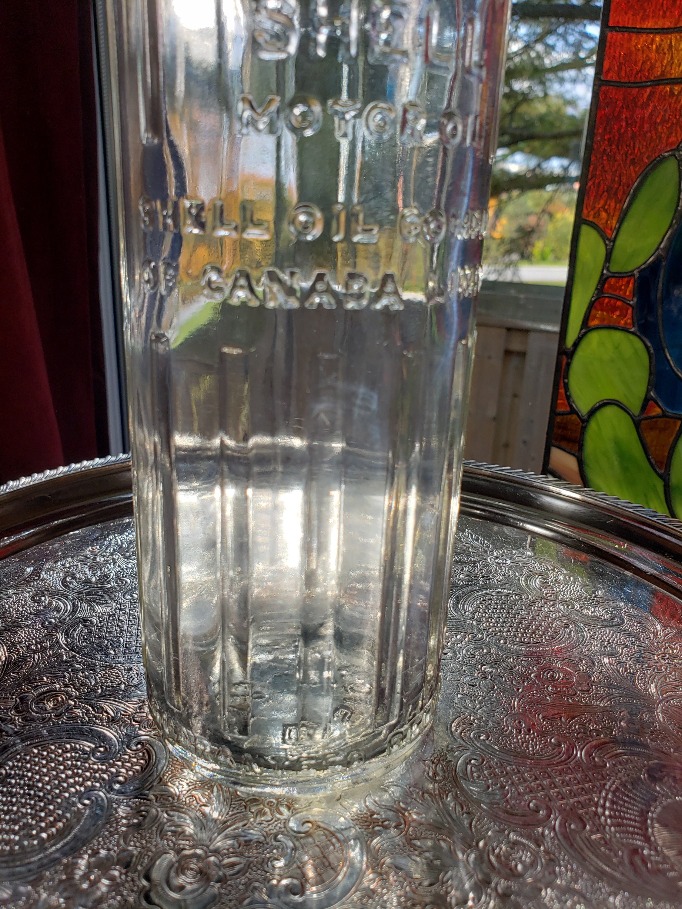 CANADIAN SUPERIOR oil　置物　レア　レトロ Vintage Shell Oil Bottle: 1933 Art Deco Canadian Collectible
