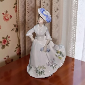 Royal Doulton Porcelain Figurine, Adele in White Gown (1986)