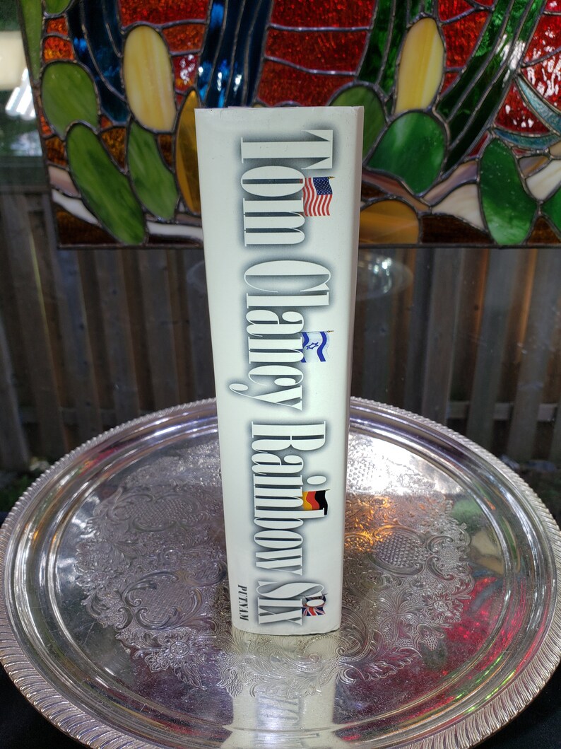 Vintage Tom Clancy Rainbow Six Hardcover First Edition - Copyright 1998, The Hunt For Red October image 3