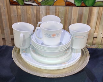 16pc Corelle Apricot Grove Dinnerware Corelle Tea Cups Walmart