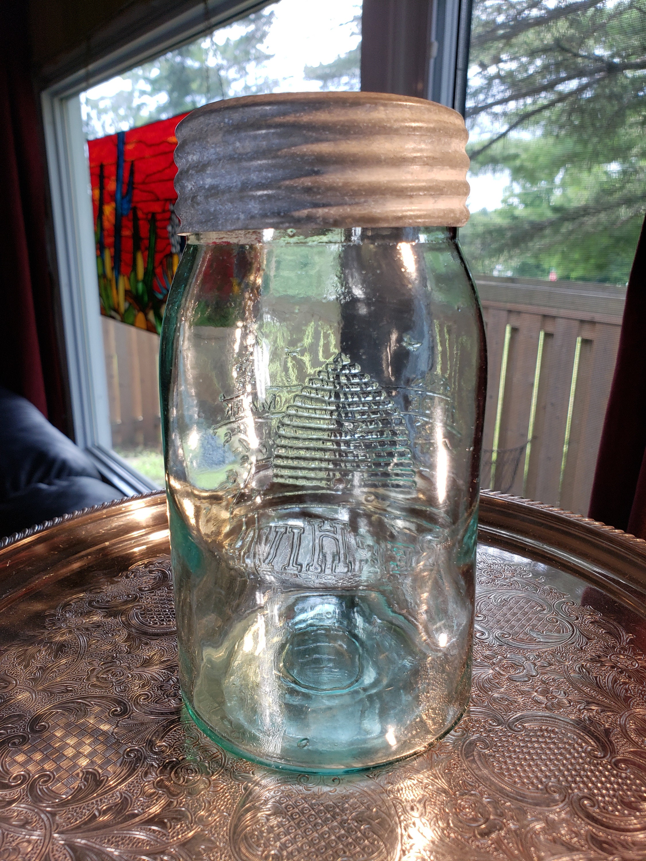 Canadian Retro bee Hive Sealer Jar Quart Etsy