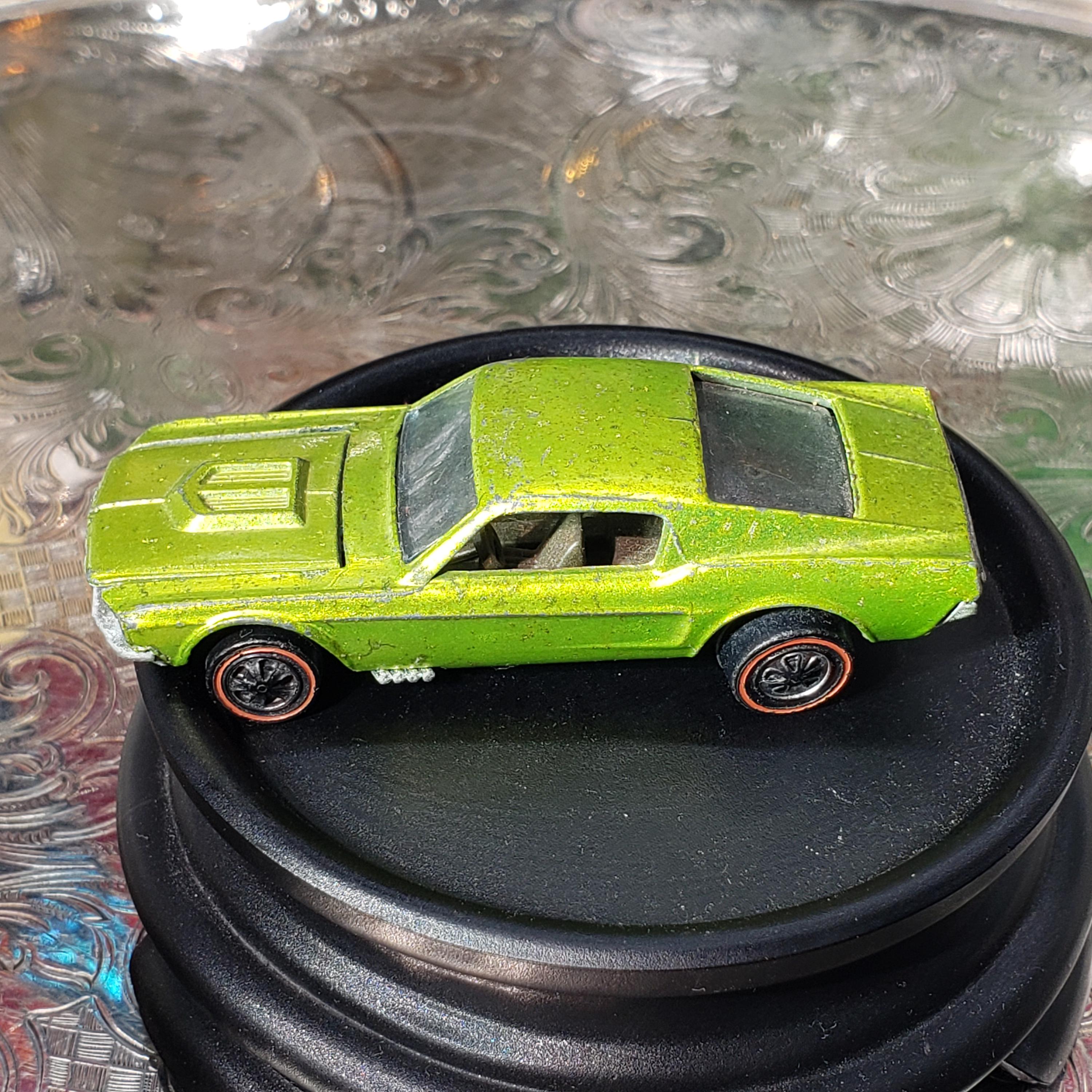 Rare Vintage Mattel Redline Hot Wheels - Antifreeze Custom Mustang, Dark Interior, Painted Panel - US Version, Gift For Him, Free Shipping