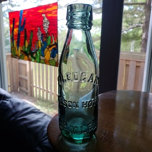 Vintage Ledgard Neilson Hotel Dark Green Beer Bottle