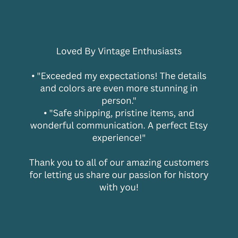 Loved By Vintage Enthusiasts