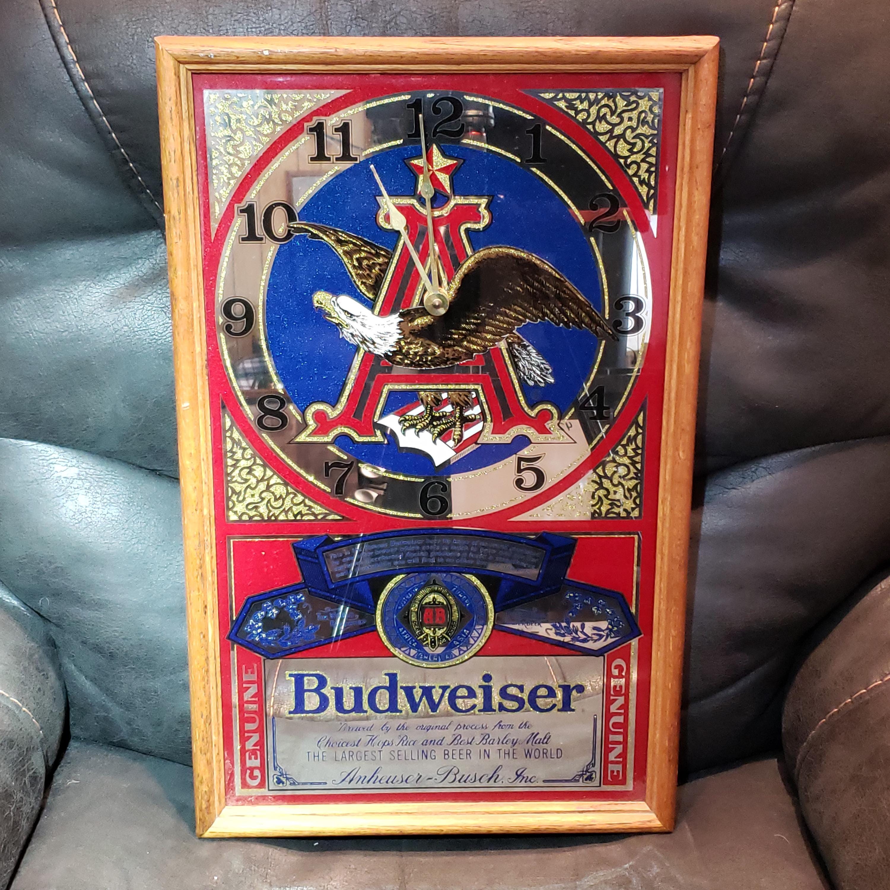 Budweiser アンティークミラー アンティーク パブミラー バドワイザー Budweiser 鏡 Bar バー額