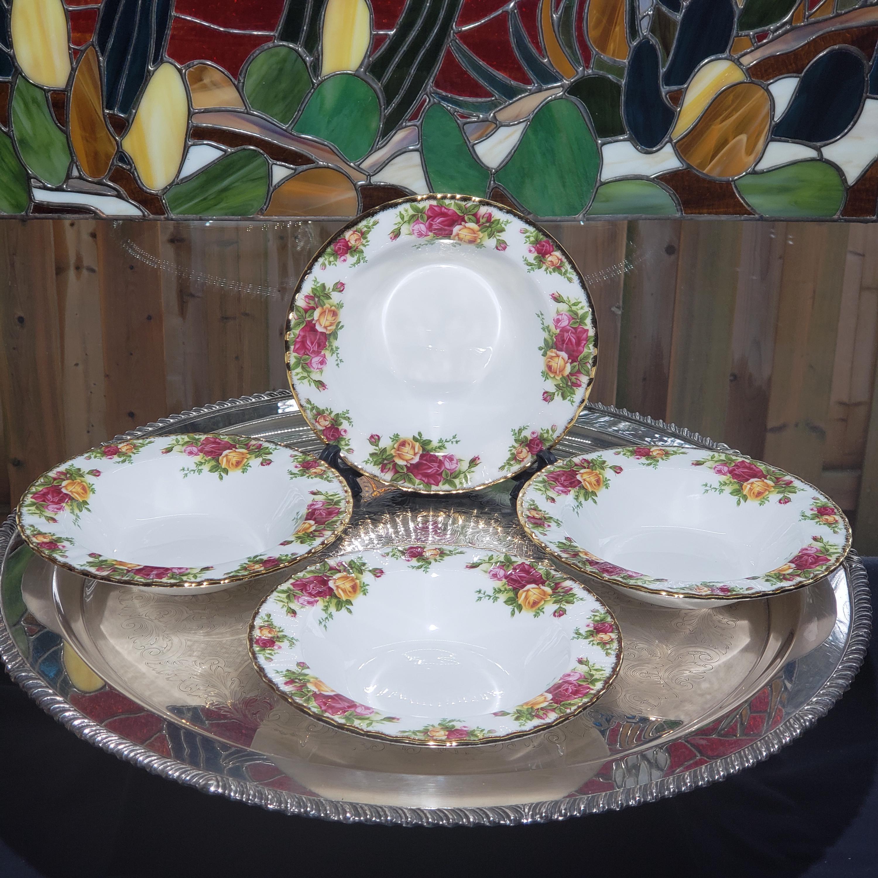 Royal Albert Old Country Roses Soup Bowls - Etsy