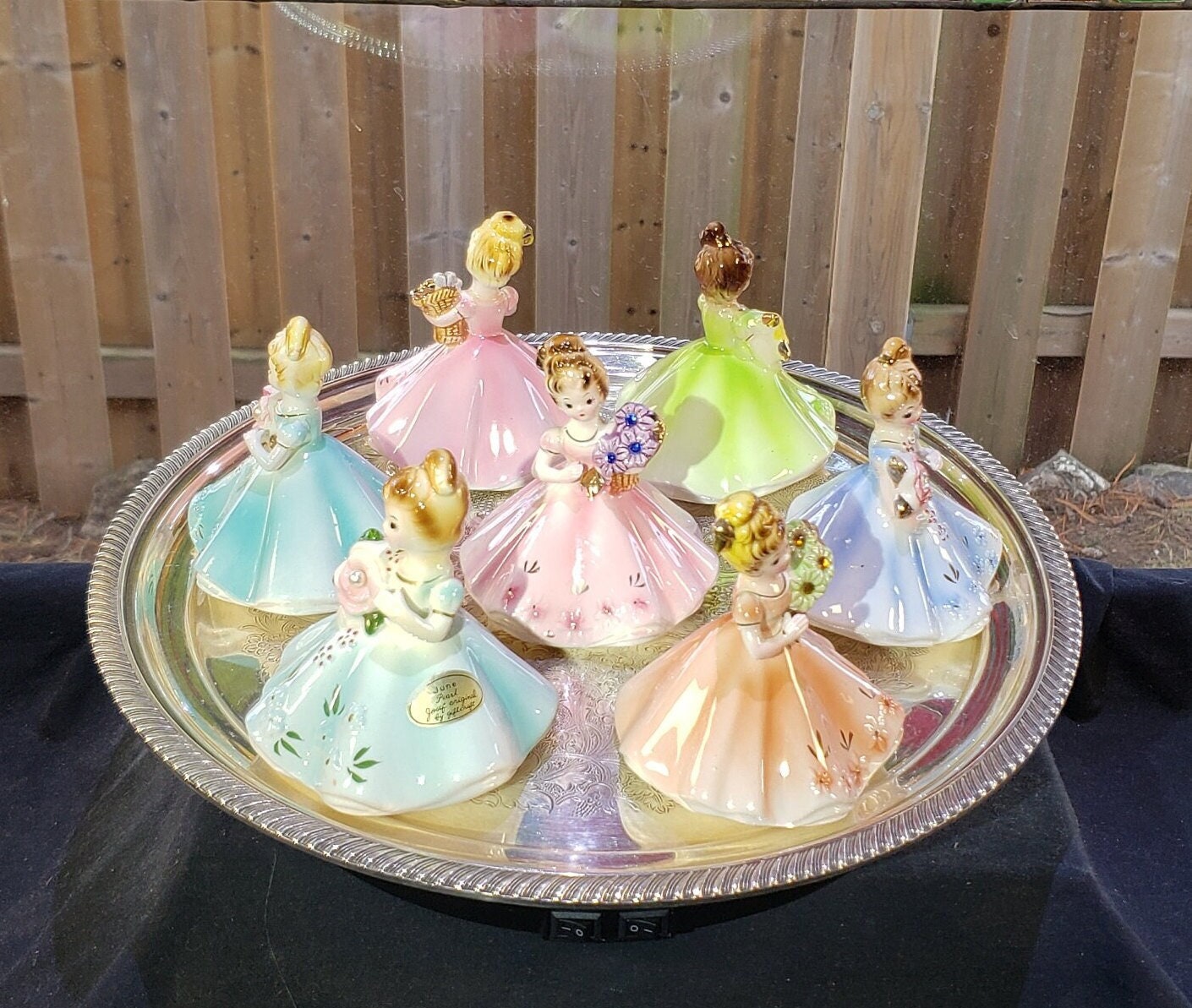 Vintage Josef Originals Birthday Figurines Group of 7 Vintage Josef Originals Birthday Figurines Group of 7